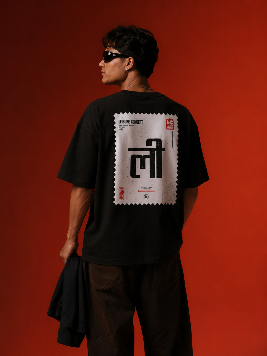 Leisure Concept "Lee" Oversized Graphic T-Shirt